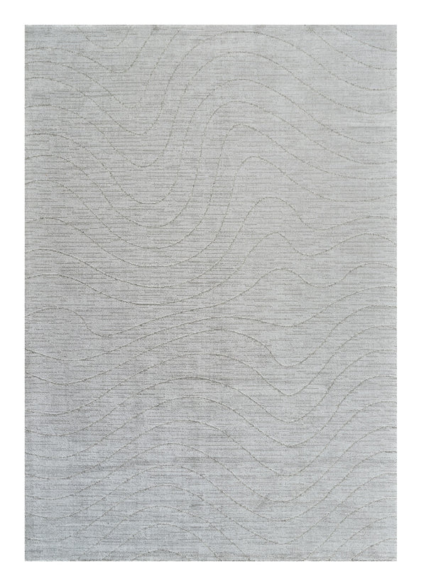 Homeroots 5' X 8' Gray Abstract Non Skid Area Rug  Polyester 559086