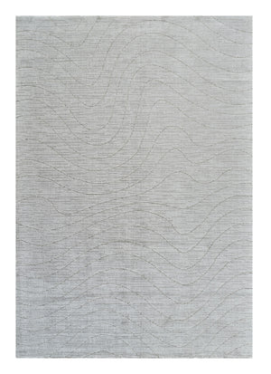 Homeroots 7' X 10' Gray Abstract Non Skid Area Rug  Polyester 559087