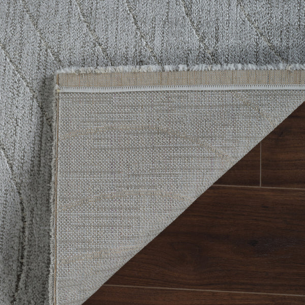 Homeroots 7' X 10' Gray Abstract Non Skid Area Rug  Polyester 559087