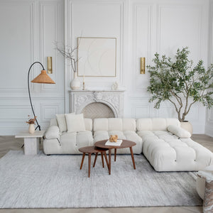 Homeroots 7' X 10' Gray Abstract Non Skid Area Rug  Polyester 559087