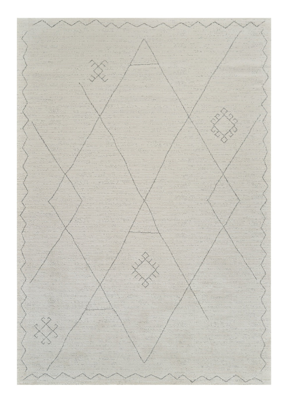 Homeroots 5' X 8' Cream And Beige Abstract Non Skid Area Rug  Polyester 559091
