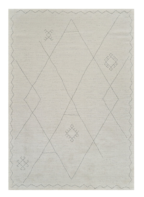 Homeroots 5' X 8' Cream And Beige Abstract Non Skid Area Rug  Polyester 559091