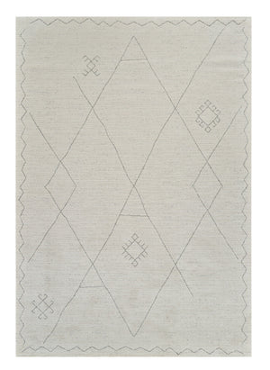 Homeroots 8' X 11' Cream And Beige Abstract Non Skid Area Rug  Polyester 559093