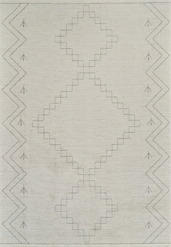 Homeroots 4' X 6' Cream And Beige Abstract Distressed Area Rug  Polyester 559095