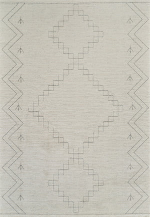 Homeroots 5' X 8' Cream And Beige Abstract Distressed Area Rug  Polyester 559096