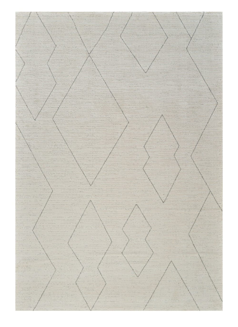 Homeroots 4' X 6' Cream And Beige Abstract Distressed Area Rug  Polyester 559100