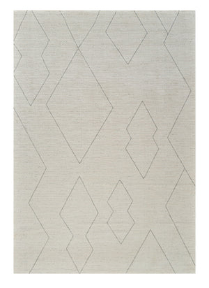 Homeroots 5' X 8' Cream And Beige Abstract Distressed Area Rug  Polyester 559101