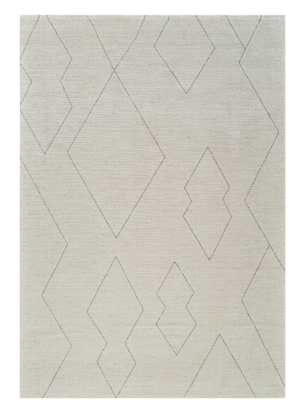 Homeroots 5' X 8' Cream And Beige Abstract Distressed Area Rug  Polyester 559101