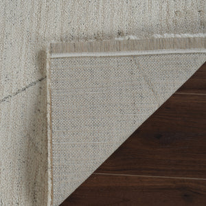 Homeroots 7' X 10' Cream And Beige Abstract Distressed Area Rug  Polyester 559102