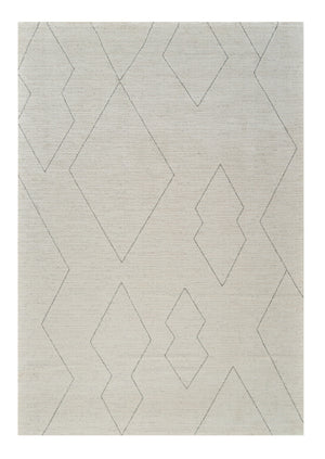 Homeroots 8' X 11' Cream And Beige Abstract Distressed Area Rug  Polyester 559103