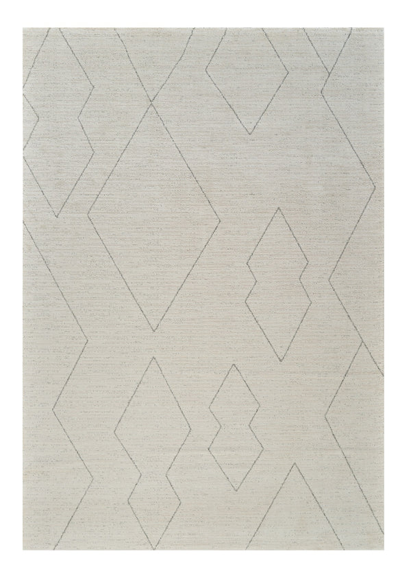 Homeroots 8' X 11' Cream And Beige Abstract Distressed Area Rug  Polyester 559103