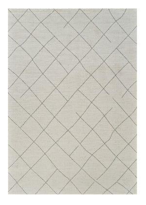 HomeRoots 4' Cream and Beige Abstract Distressed Area Rug – Stylish, Durable, Stain-Resistant Design for Any Room 4' X 6' 559105