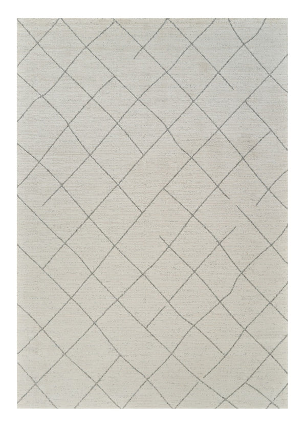 HomeRoots 4' Cream and Beige Abstract Distressed Area Rug – Stylish, Durable, Stain-Resistant Design for Any Room 4' X 6' 559105