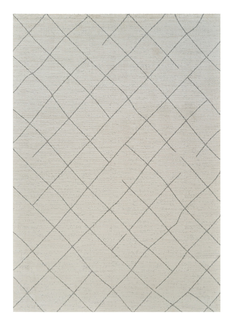 Homeroots 5' X 8' Cream And Beige Abstract Distressed Area Rug  Polyester 559106