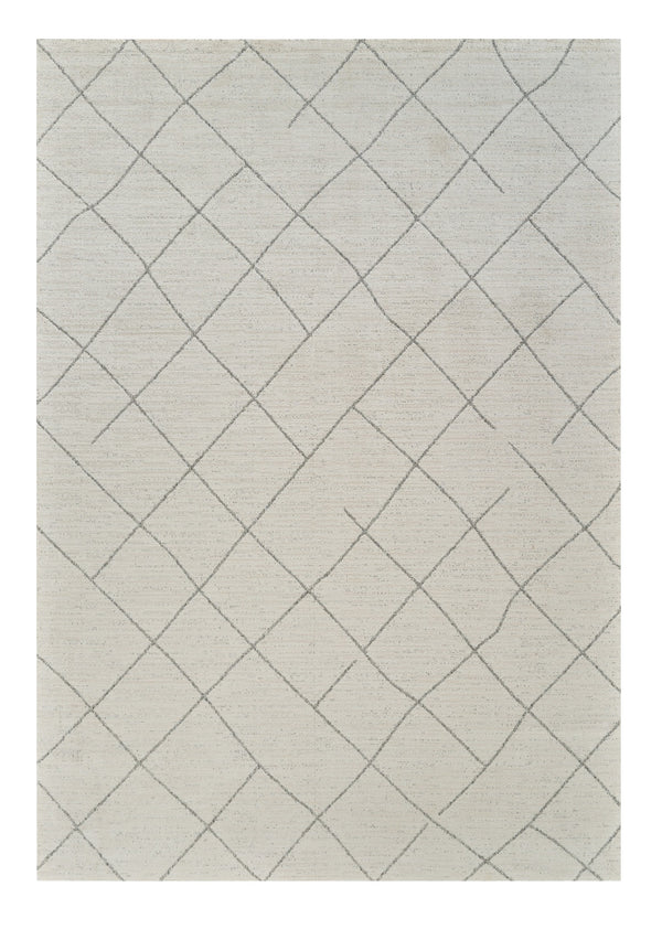 Homeroots 5' X 8' Cream And Beige Abstract Distressed Area Rug  Polyester 559106