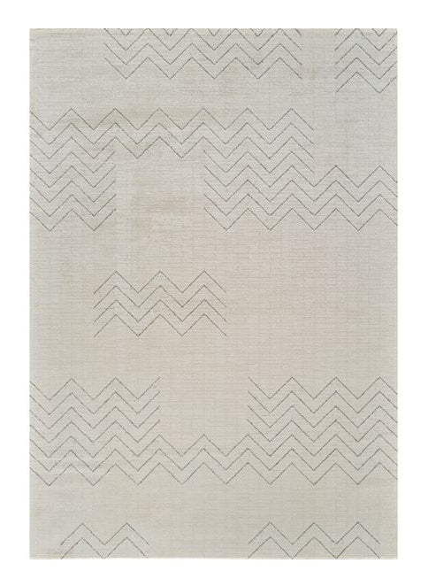Homeroots 8' X 11' Cream And Beige Abstract Distressed Area Rug  Polyester 559113