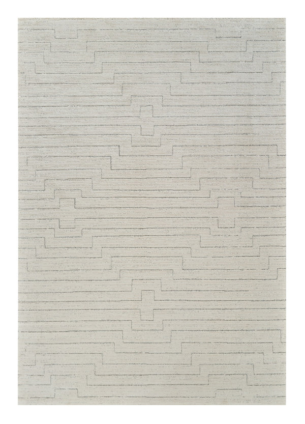 Homeroots 4' X 6' Cream And Beige Abstract Distressed Area Rug  Polyester 559115