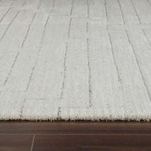 HomeRoots 4' Cream and Beige Abstract Distressed Area Rug - Modern, Durable Design for Any Room Style 5' X 8' 559116