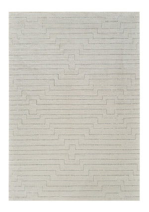 Homeroots 8' X 11' Cream And Beige Abstract Distressed Area Rug  Polyester 559118
