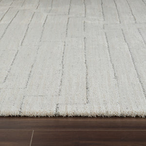Homeroots 8' X 11' Cream And Beige Abstract Distressed Area Rug  Polyester 559118