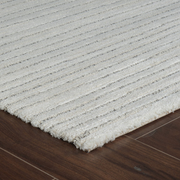 Homeroots 4' X 6' Cream And Beige Abstract Non Skid Area Rug  Polyester 559120