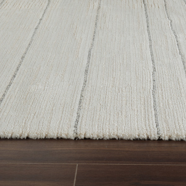 Homeroots 7' X 10' Cream And Beige Abstract Non Skid Area Rug  Polyester 559122