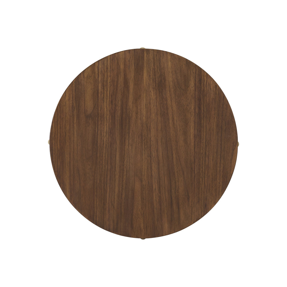 Bernhardt Bernhardt Morrison Walnut and Steel Side Table with Floating Top for Modern Living 559129