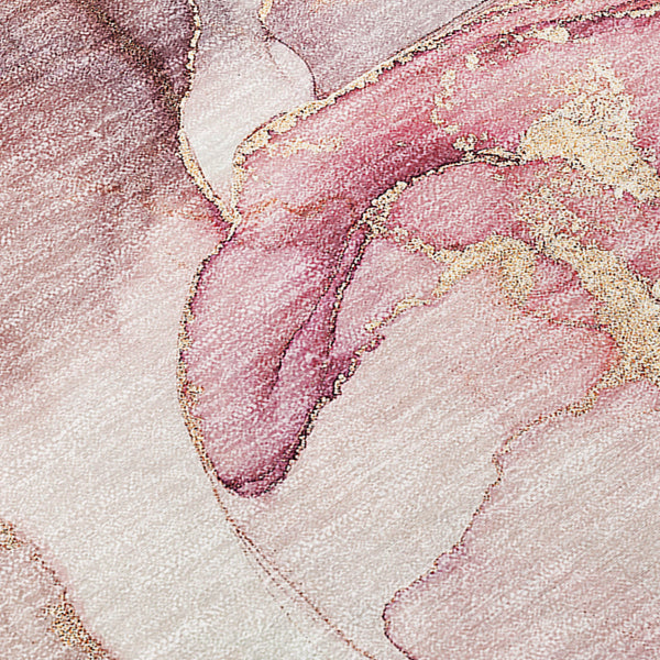 Homeroots 8' X 10' Blue Abstract Washable Non Skid Indoor Outdoor Area Rug Blue Polyester 559174