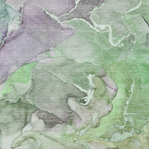 Homeroots 9' Gray And Gold Abstract Washable Indoor Outdoor Area Rug - Stylish Stain Resistant Non-skid Design 3' X 5' Polyester 559180