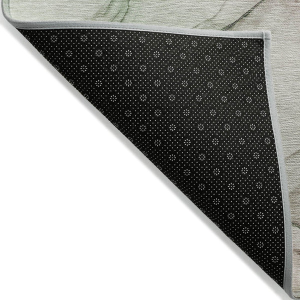 HomeRoots 5' Beige and Gray Abstract Area Rug – Stylish, Washable, Non-Skid for Indoor and Outdoor Spaces 8' X 10' 559367