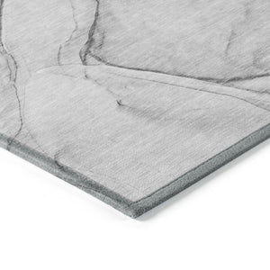 HomeRoots 5' Beige and Gray Abstract Area Rug – Stylish, Washable, Non-Skid for Indoor and Outdoor Spaces 8' X 10' 559376