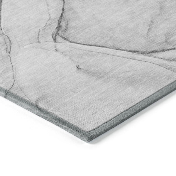 HomeRoots 5' Beige and Gray Abstract Area Rug – Stylish, Washable, Non-Skid for Indoor and Outdoor Spaces 8' X 10' 559376