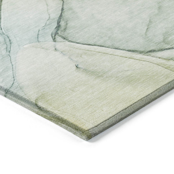 HomeRoots 5' Beige and Gray Abstract Area Rug – Stylish, Washable, Non-Skid for Indoor and Outdoor Spaces 10' X 14' 559387