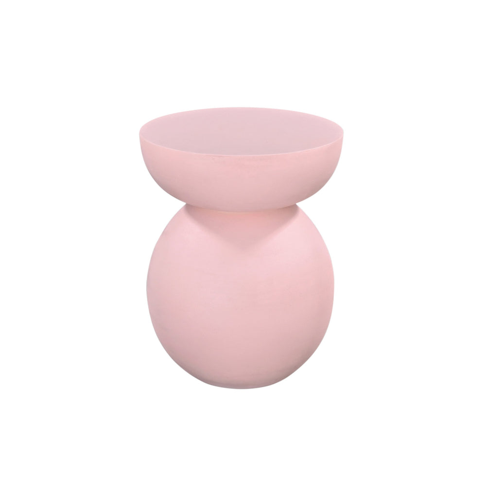 Basset Mirror Eden Accent Table - Modern Blush Faux Plaster Design For Chic Contemporary Home Decor Style Pink Wood ,Plaster 5594-lr-223