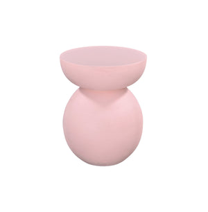 Basset Mirror Eden Accent Table - Modern Blush Faux Plaster Design For Chic Contemporary Home Decor Style Pink Wood ,Plaster 5594-lr-223