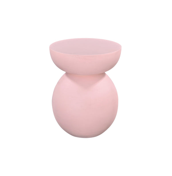 Basset Mirror Eden Accent Table - Modern Blush Faux Plaster Design For Chic Contemporary Home Decor Style Pink Wood ,Plaster 5594-lr-223