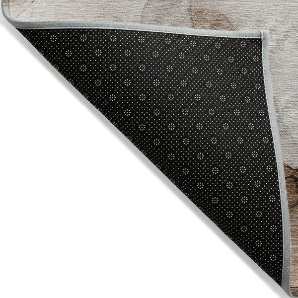 Homeroots 9' X 12' Orange Abstract Washable Non Skid Indoor Outdoor Area Rug Orange Polyester 559521