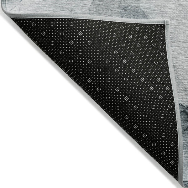 Homeroots 8' Runner Stylish Abstract Washable Non-skid Area Rug For Indoor And Outdoor Spaces, Stain Resistant 8' X 10' Polyester 559538