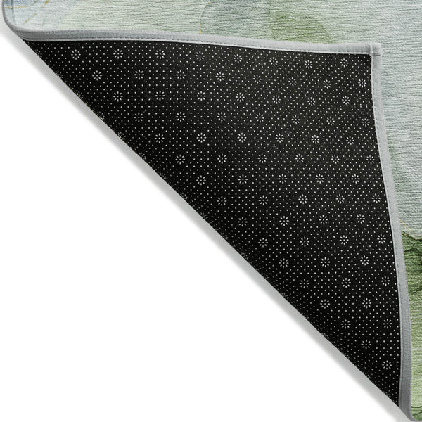 Homeroots 5' X 8' Yellow Abstract Washable Non Skid Indoor Outdoor Area Rug Yellow Polyester 559545