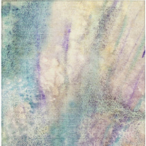 Homeroots 5' Beige Abstract Washable Non-skid Area Rug - Elegant, Stain Resistant, Perfect For Indoor & Outdoor Use 3' X 5' Polyester 559562