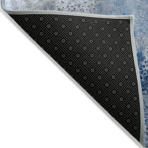 Homeroots 5' Beige Abstract Washable Non-skid Area Rug - Elegant, Stain Resistant, Perfect For Indoor & Outdoor Use 8' X 10' Polyester 559592