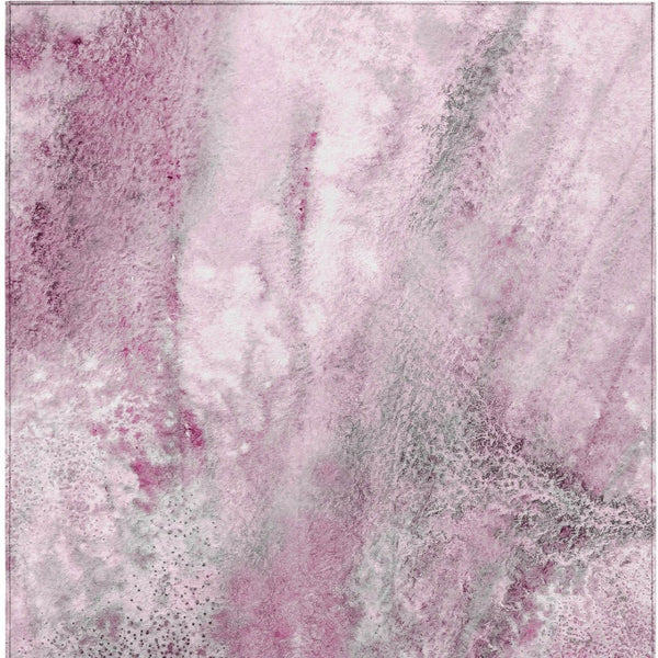 Homeroots 5' Beige Abstract Washable Non-skid Area Rug - Elegant, Stain Resistant, Perfect For Indoor & Outdoor Use 3' X 5' Polyester 559598