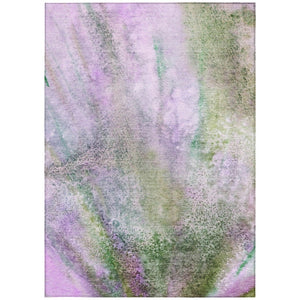 HomeRoots 5' Beige Abstract Washable Indoor Outdoor Area Rug - Durable, Stain-Resistant, Non-Skid Design 5' X 8' 559608