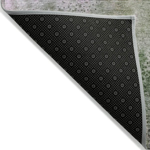 HomeRoots 5' Beige Abstract Washable Indoor Outdoor Area Rug - Durable, Stain-Resistant, Non-Skid Design 5' X 8' 559608
