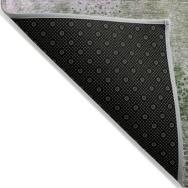 HomeRoots 5' Beige Abstract Washable Indoor Outdoor Area Rug - Durable, Stain-Resistant, Non-Skid Design 5' X 8' 559608