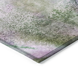 HomeRoots 5' Beige Abstract Washable Indoor Outdoor Area Rug - Durable, Stain-Resistant, Non-Skid Design 5' X 8' 559608