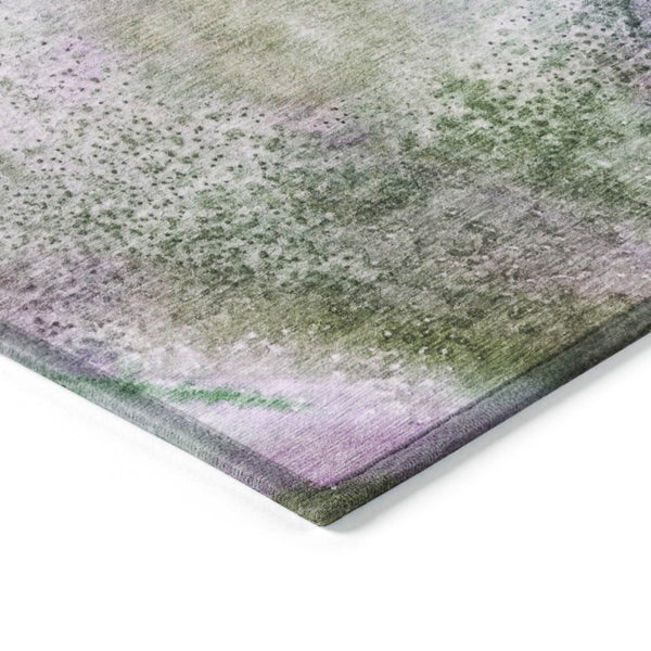 HomeRoots 5' Beige Abstract Washable Indoor Outdoor Area Rug - Durable, Stain-Resistant, Non-Skid Design 5' X 8' 559608