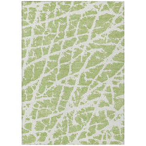 HomeRoots 5' Beige and Ivory Abstract Area Rug - Washable, Non-Skid, Stylish for Indoor and Outdoor Spaces 10' X 14' 559630