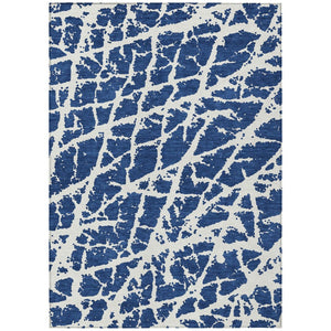 HomeRoots 5' Beige and Ivory Abstract Area Rug - Washable, Non-Skid, Stylish for Indoor and Outdoor Spaces 8' X 10' 559637