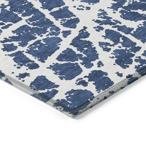 HomeRoots 5' Beige and Ivory Abstract Area Rug - Washable, Non-Skid, Stylish for Indoor and Outdoor Spaces 10' X 14' 559639